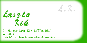 laszlo kik business card